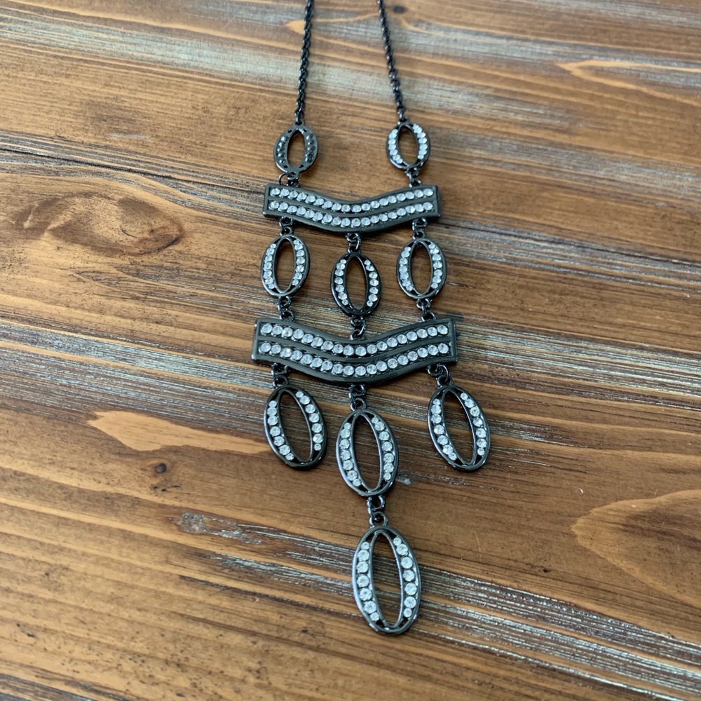 Black and Silver Costume Necklace